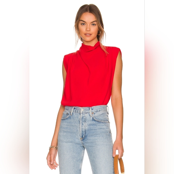 Amanda Uprichard Tops - NEW Amanda Uprichard X Revolve Sleeveless Fabienne Top – Crimson Red – Sz Med